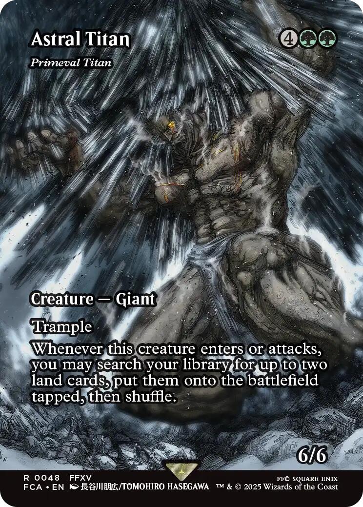 Astral Tiran - Primeval Titan (Showcase) [FINAL FANTASY : Through the Ages] | Card Citadel