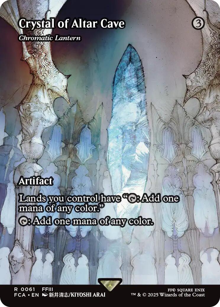 Crystal of Altar Cave - Chromatic Lantern (Showcase) [FINAL FANTASY : Through the Ages] | Card Citadel