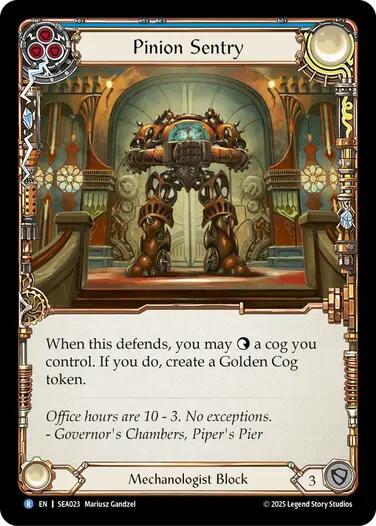 Pinion Sentry [SEA023] (High Seas)  Rainbow Foil | Card Citadel