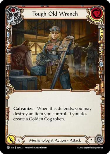 Tough Old Wrench (Red) [SEA033] (High Seas)  Rainbow Foil | Card Citadel