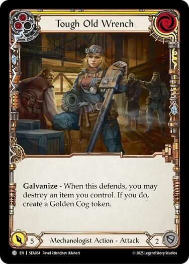 Tough Old Wrench (Yellow) [SEA034] (High Seas) | Card Citadel