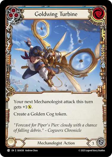 Goldwing Turbine (Blue) [SEA038] (High Seas) | Card Citadel