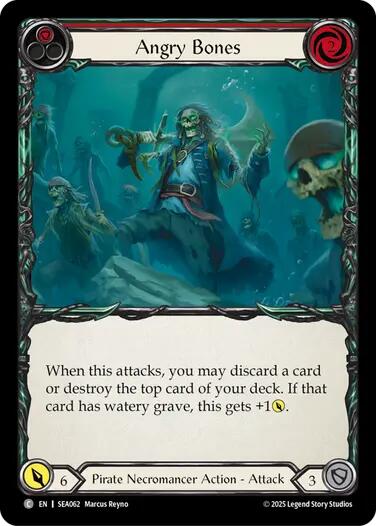Angry Bones (Red) [SEA062] (High Seas)  Rainbow Foil | Card Citadel