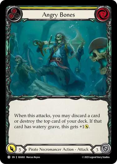 Angry Bones (Yellow) [SEA063] (High Seas)  Rainbow Foil | Card Citadel