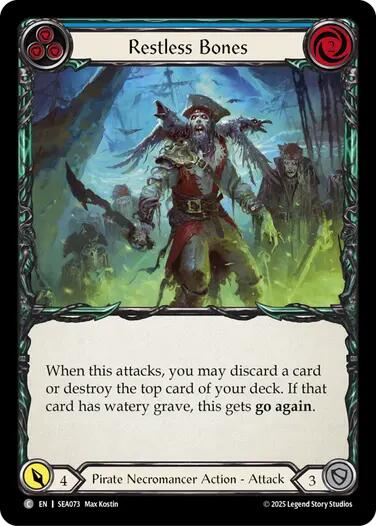 Restless Bones (Blue) [SEA073] (High Seas) | Card Citadel