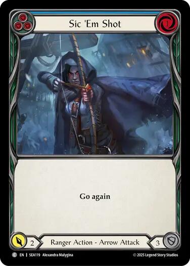 Sic 'Em Shot (Blue) [SEA119] (High Seas) | Card Citadel