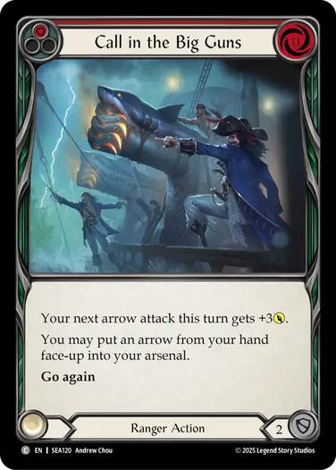 Call in the Big Guns (Red) [SEA120] (High Seas)  Rainbow Foil | Card Citadel