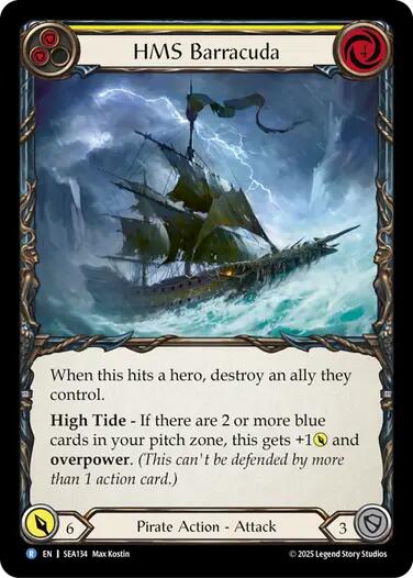 HMS Barracuda [SEA134] (High Seas)  Rainbow Foil | Card Citadel