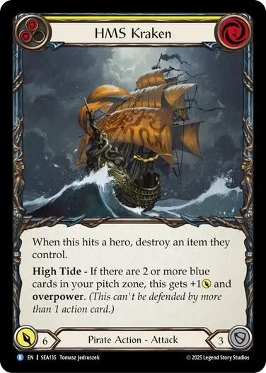 HMS Kraken [SEA135] (High Seas)  Rainbow Foil | Card Citadel