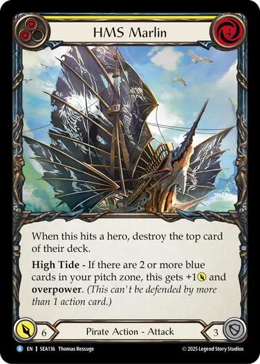HMS Marlin [SEA136] (High Seas)  Rainbow Foil | Card Citadel