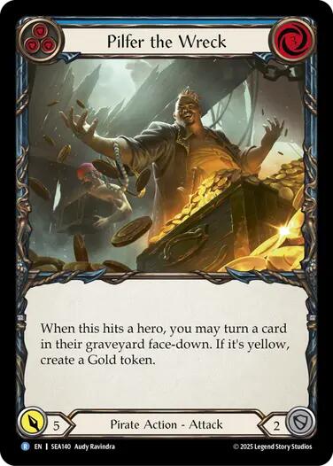 Pilfer the Wreck (Blue) [SEA140] (High Seas) | Card Citadel