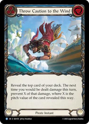Throw Caution to the Wind [SEA150] (High Seas)  Rainbow Foil | Card Citadel