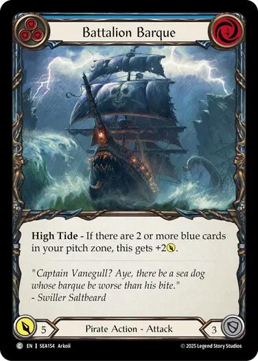 Battalion Barque (Blue) [SEA154] (High Seas) | Card Citadel