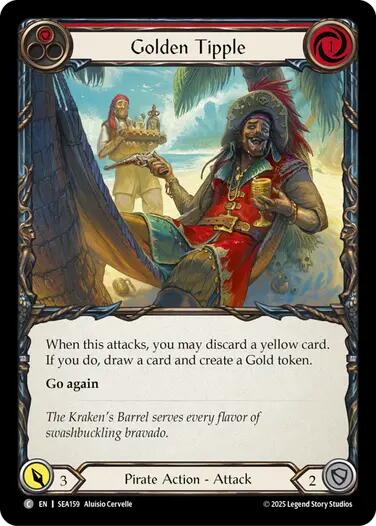 Golden Tipple (Red) [SEA159] (High Seas)  Rainbow Foil | Card Citadel