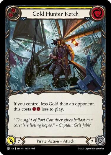 Gold Hunter Ketch [SEA165] (High Seas) | Card Citadel