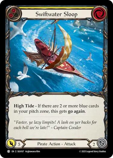 Swiftwater Sloop (Yellow) [SEA167] (High Seas) | Card Citadel