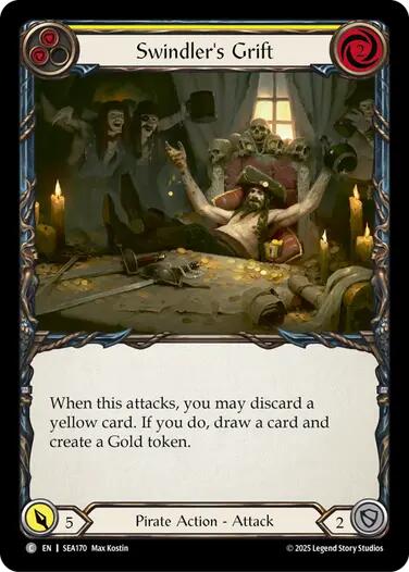 Swindler's Grift (Yellow) [SEA170] (High Seas)  Rainbow Foil | Card Citadel