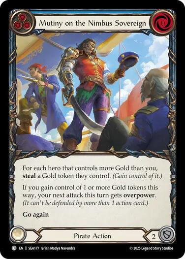 Mutiny on the Nimbus Sovereign [SEA177] (High Seas)  Rainbow Foil | Card Citadel