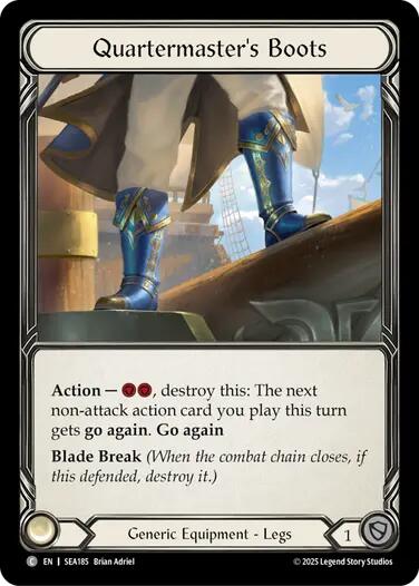 Quartermaster's Boots [SEA185] (High Seas) | Card Citadel