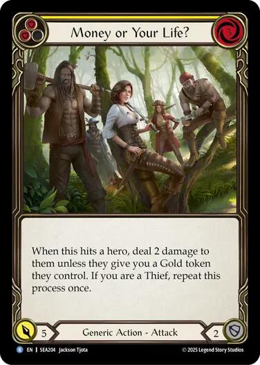 Money or Your Life? (Yellow) [SEA204] (High Seas)  Rainbow Foil | Card Citadel