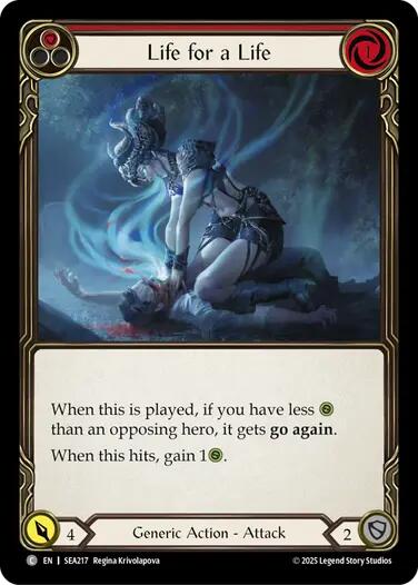 Life for a Life (Red) [SEA217] (High Seas) | Card Citadel