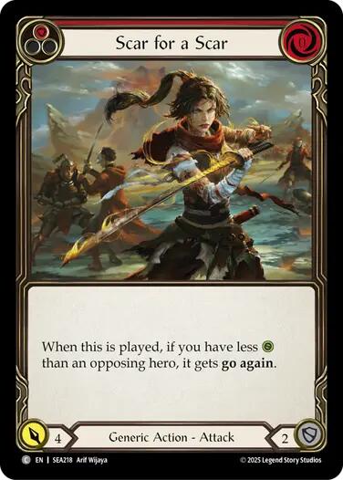 Scar for a Scar (Red) [SEA218] (High Seas) | Card Citadel
