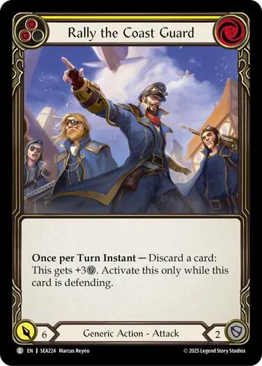 Rally the Coast Guard (Yellow) [SEA224] (High Seas) | Card Citadel