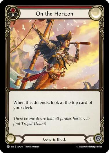 On the Horizon (Red) [SEA241] (High Seas)  Rainbow Foil | Card Citadel