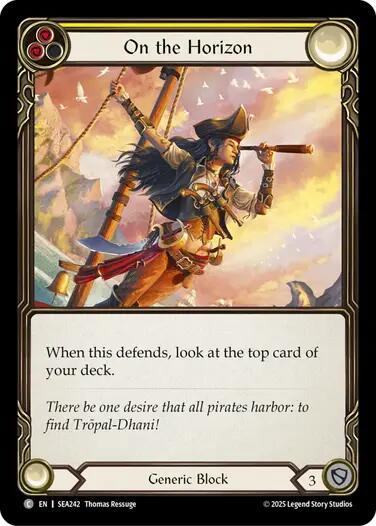 On the Horizon (Yellow) [SEA242] (High Seas) | Card Citadel
