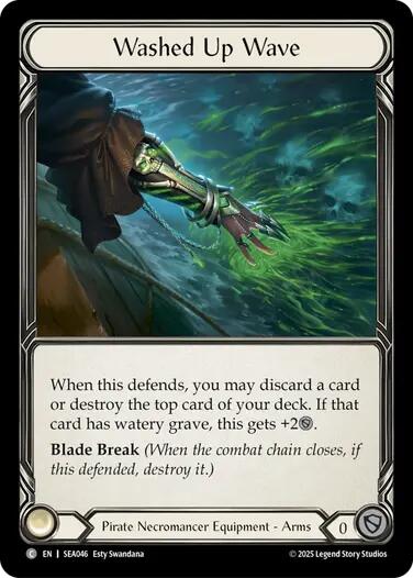 Washed Up Wave (Treasure) [SEA046] (High Seas)  Cold Foil | Card Citadel
