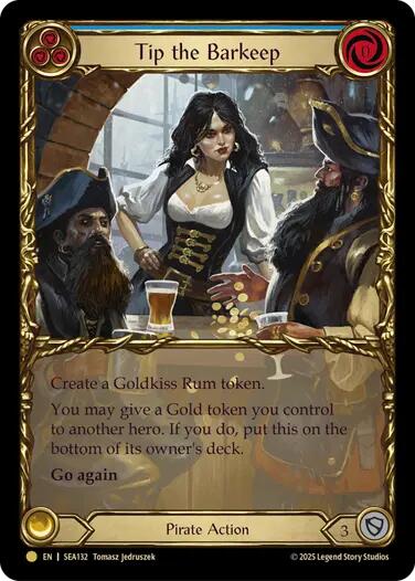 Tip the Barkeep (Treasure) [SEA132] (High Seas)  Cold Foil | Card Citadel