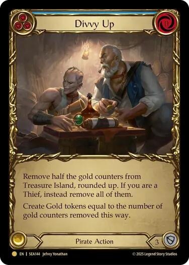 Divvy Up (Treasure) [SEA144] (High Seas)  Cold Foil | Card Citadel