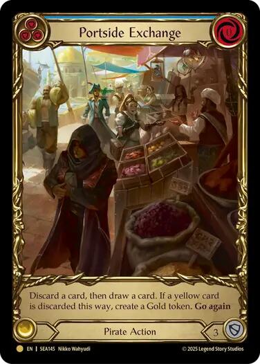 Portside Exchange (Treasure) [SEA145] (High Seas)  Cold Foil | Card Citadel
