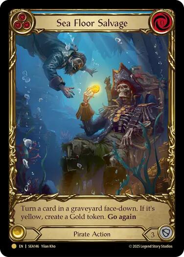 Sea Floor Salvage (Treasure) [SEA146] (High Seas)  Cold Foil | Card Citadel