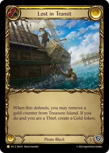 Lost in Transit (Treasure) [SEA151] (High Seas)  Cold Foil | Card Citadel