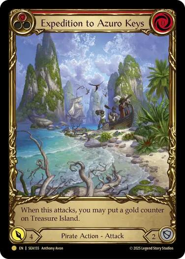 Expedition to Azuro Keys (Treasure) [SEA155] (High Seas)  Cold Foil | Card Citadel