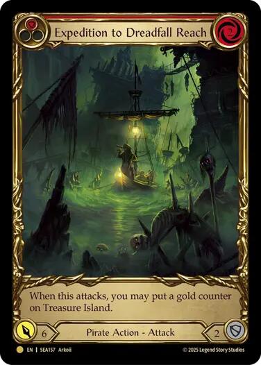 Expedition to Dreadfall Reach (Treasure) [SEA157] (High Seas)  Cold Foil | Card Citadel