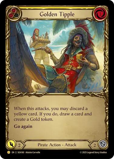 Golden Tipple (Yellow) (Treasure) [SEA160] (High Seas)  Cold Foil | Card Citadel