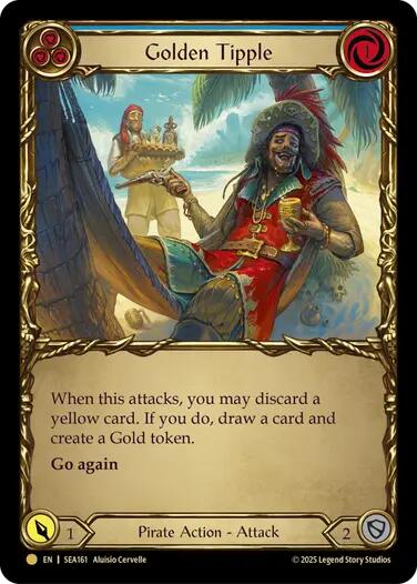 Golden Tipple (Blue) (Treasure) [SEA161] (High Seas)  Cold Foil | Card Citadel