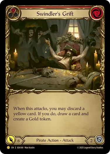 Swindler's Grift (Red) (Treasure) [SEA169] (High Seas)  Cold Foil | Card Citadel