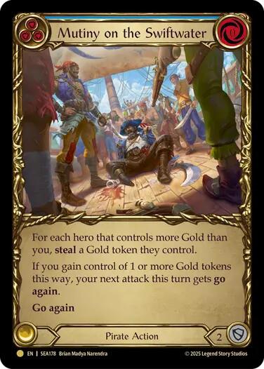 Mutiny on the Swiftwater (Treasure) [SEA178] (High Seas)  Cold Foil | Card Citadel