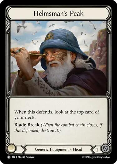 Helmsman's Peak (Treasure) [SEA180] (High Seas)  Cold Foil | Card Citadel