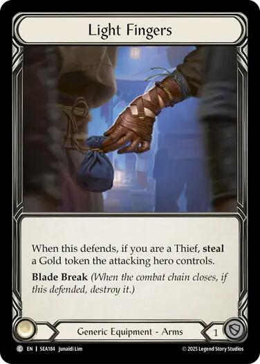 Light Fingers (Treasure) [SEA184] (High Seas)  Cold Foil | Card Citadel