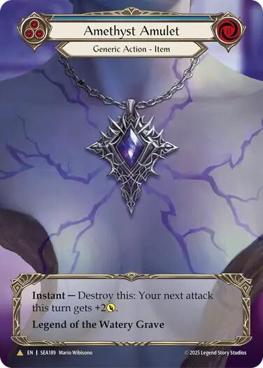 Amethyst Amulet (Treasure) [SEA189] (High Seas)  Cold Foil | Card Citadel