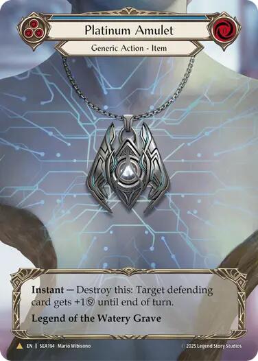 Platinum Amulet (Treasure) [SEA194] (High Seas)  Cold Foil | Card Citadel