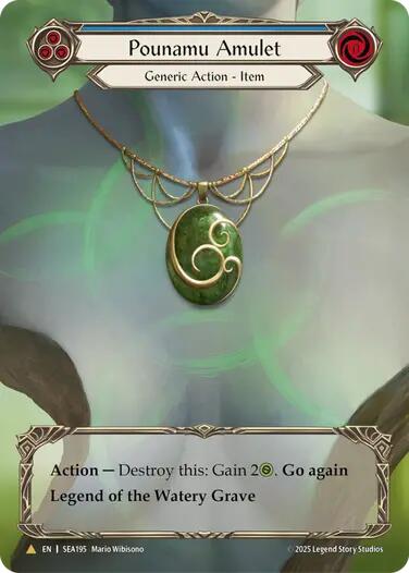 Pounamu Amulet (Treasure) [SEA195] (High Seas)  Cold Foil | Card Citadel