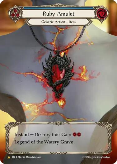 Ruby Amulet (Treasure) [SEA196] (High Seas)  Cold Foil | Card Citadel