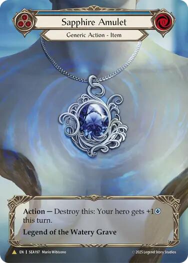 Sapphire Amulet (Treasure) [SEA197] (High Seas)  Cold Foil | Card Citadel