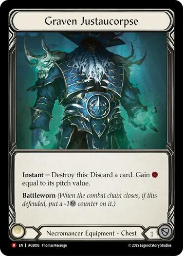 Graven Justaucorpse [AGB005] (Armory Deck: Gravy Bones)  Rainbow Foil | Card Citadel