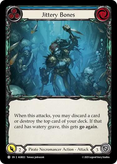 Jittery Bones (Blue) [AGB022] (Armory Deck: Gravy Bones) | Card Citadel